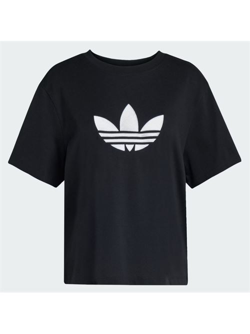 trefoil boxy t ADIDAS ORIGINAL | KD2918BLACK/WHITE